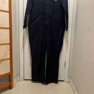 Men Navy Blue Coveralls